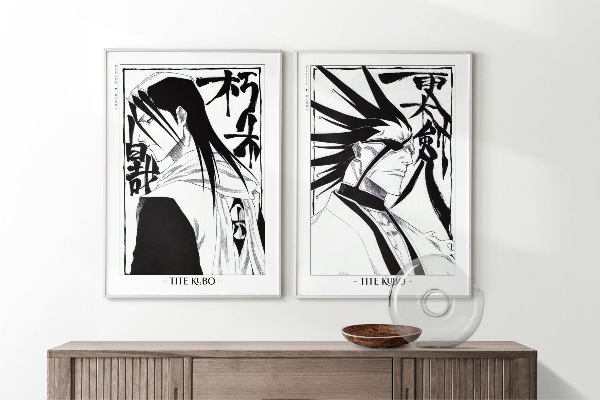 Kubo - Byakuya & Kenpachi (Set of 2) - Artist Name with Decor