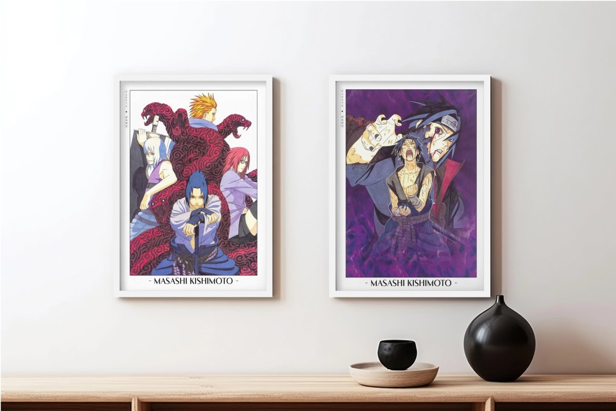 Kishimoto - Taka (Set of 2) - Artist Name - White Frame