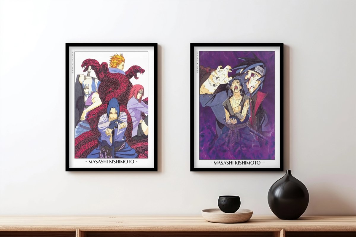 Kishimoto - Taka (Set of 2) - Artist Name - Black Frame