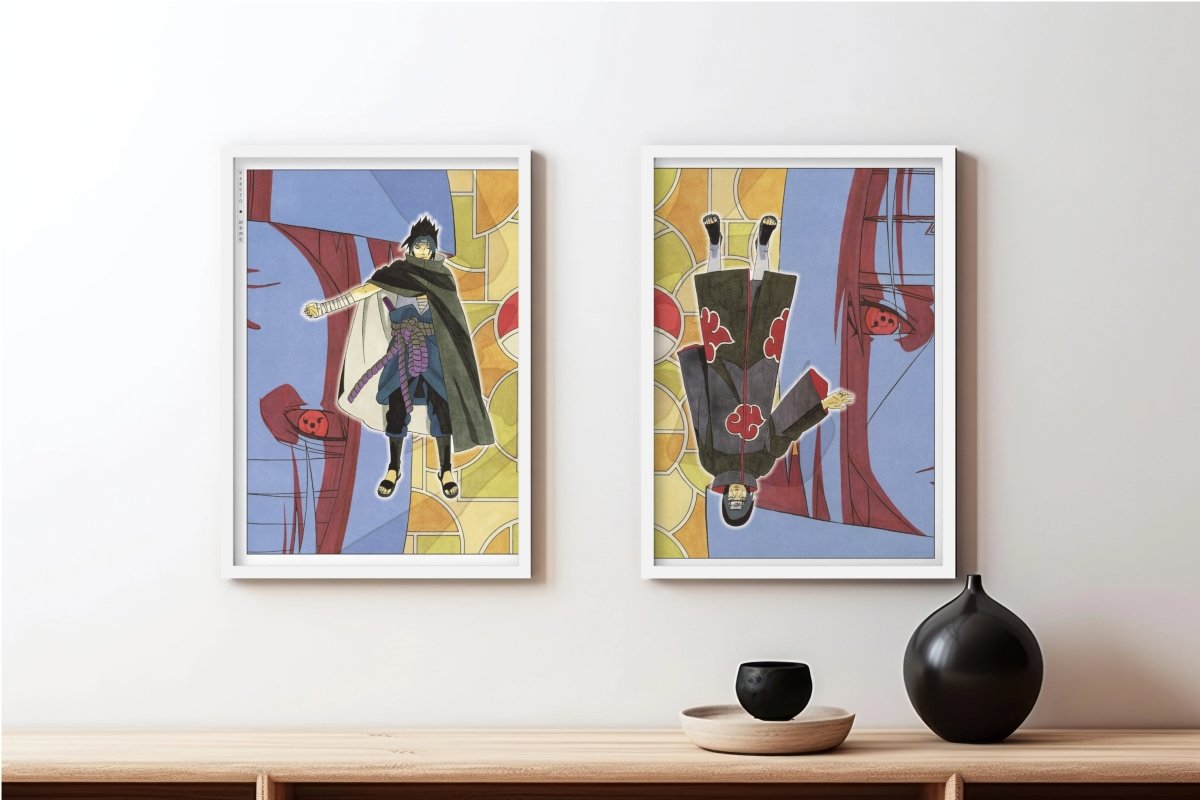 Kishimoto - The Uchiha Brothers (Split) - White Frame