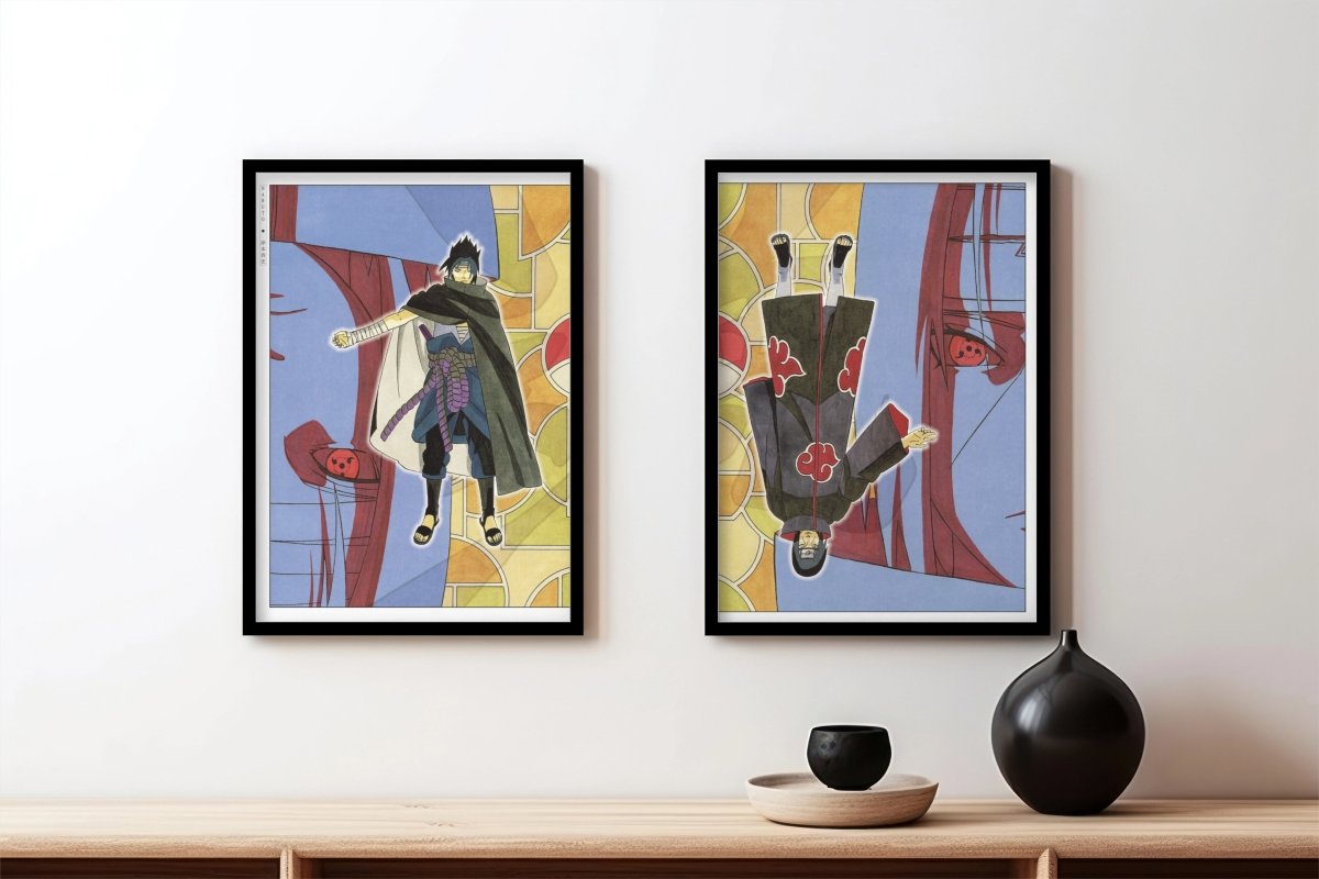 Kishimoto - The Uchiha Brothers (Split) - Black Frame