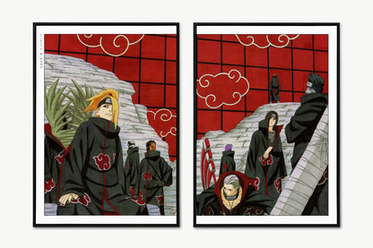 Kishimoto - Akatsuki (Split) - Unframed