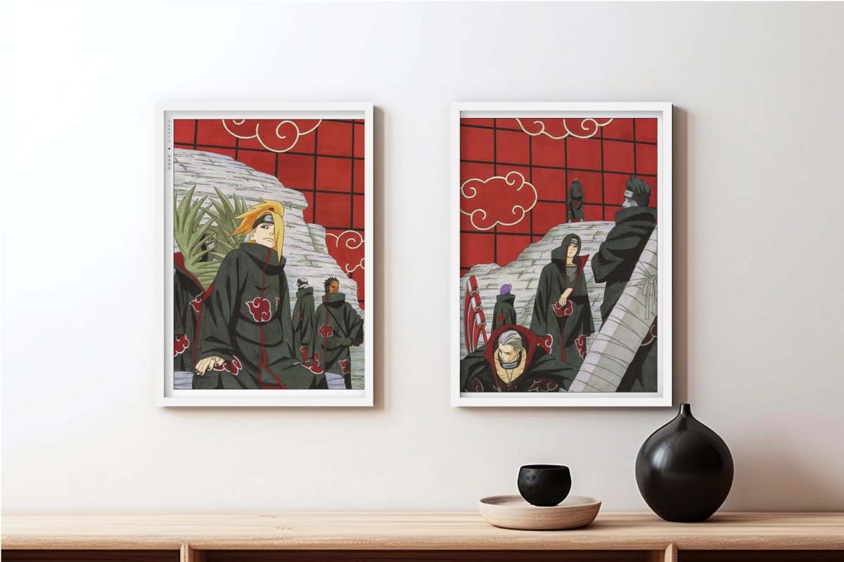 Kishimoto - Akatsuki (Split) - White Frame