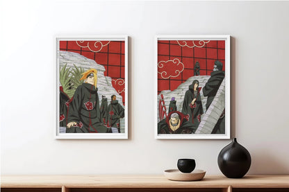 Kishimoto - Akatsuki (Split) - White Frame