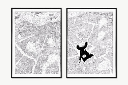 Kishimoto - Almighty Push (Split) - Unframed