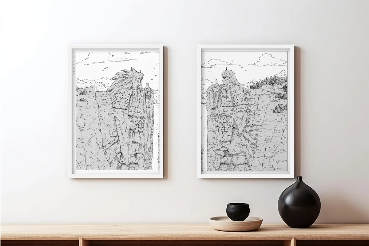 Kishimoto - Valley of the End (Split) - White Frame