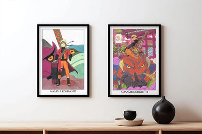 Kishimoto - Sage Mode (Set of 2) - Artist Name - Black Frame