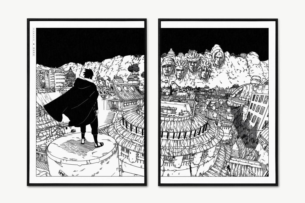 Kishimoto - Back to Konoha (Split) - Unframed