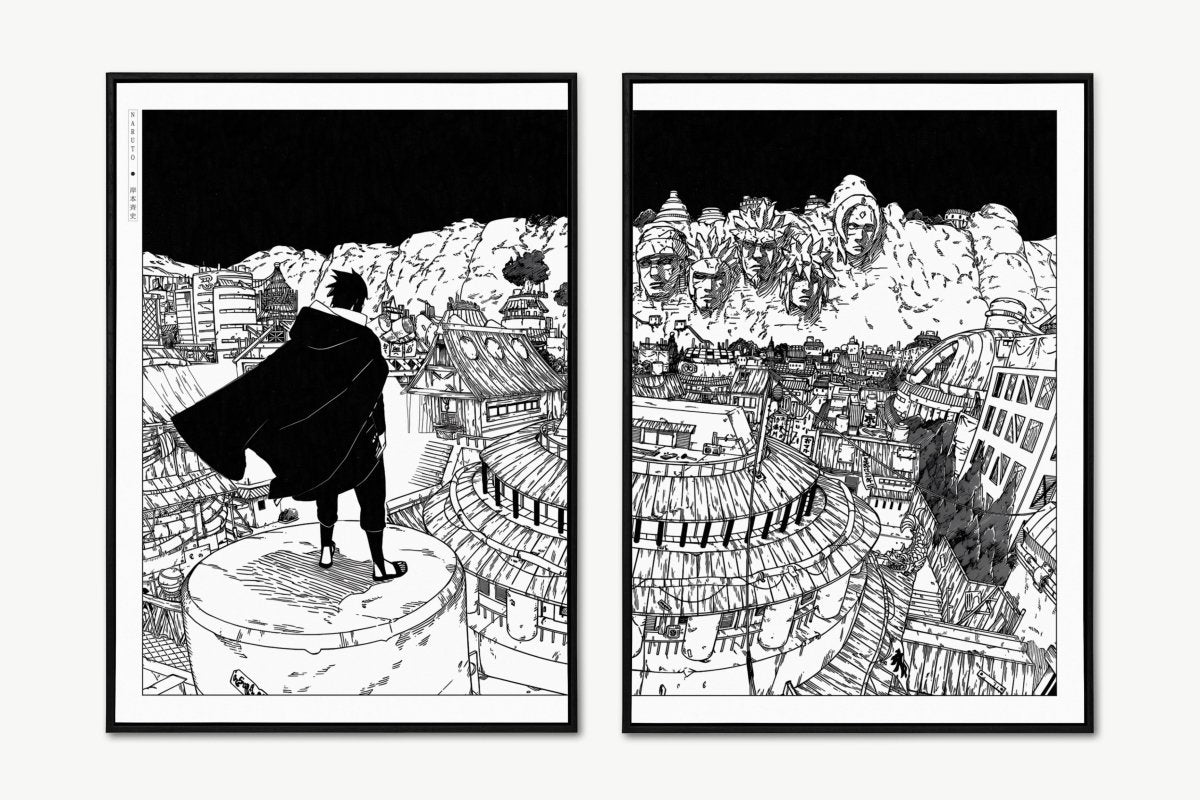 Kishimoto - Back to Konoha (Split) - Unframed