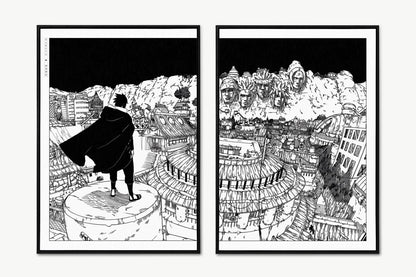 Kishimoto - Back to Konoha (Split) - Unframed