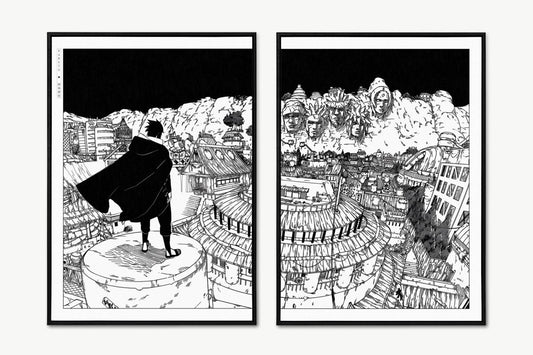 Kishimoto - Back to Konoha (Split) - Unframed