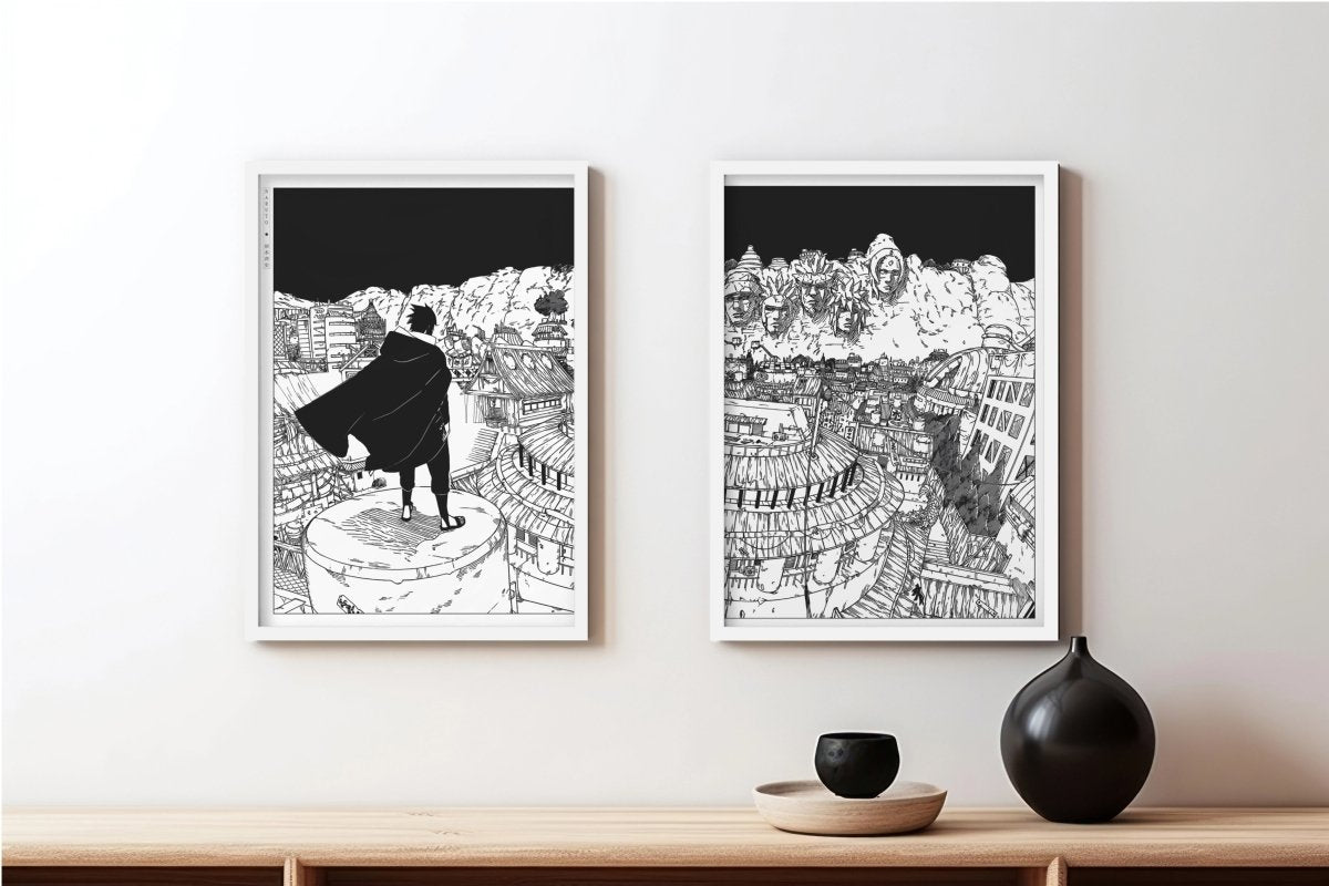 Kishimoto - Back to Konoha (Split) - White Frame