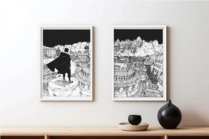 Kishimoto - Back to Konoha (Split) - White Frame