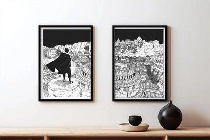 Kishimoto - Back to Konoha (Split) - Black Frame
