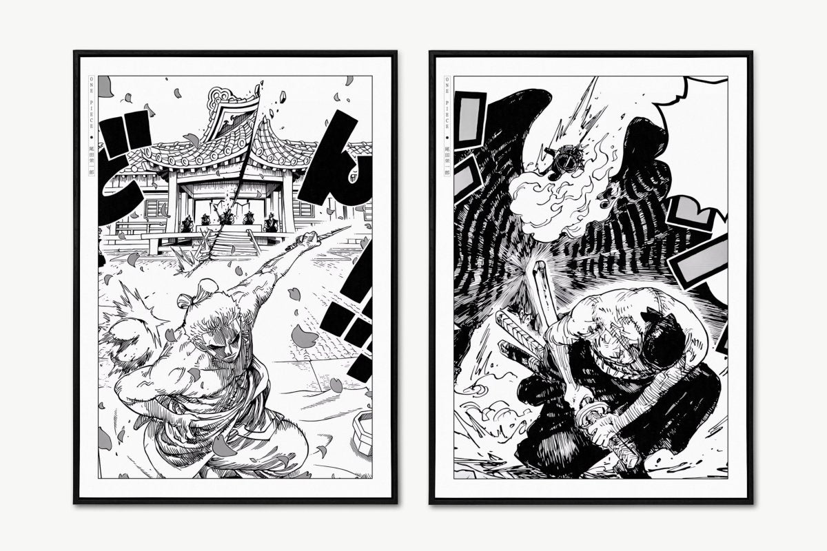 Oda - Roronoa (Set of 2) - Art Only - Unframed
