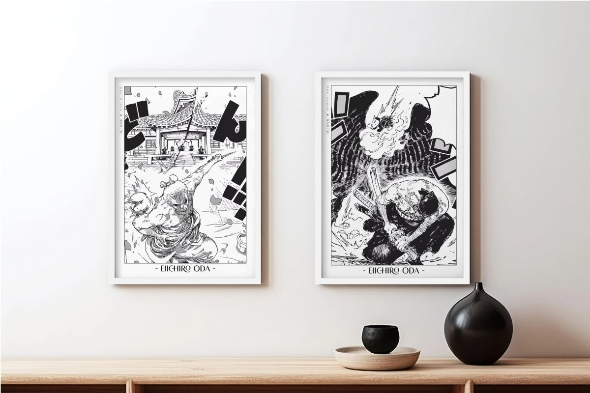 Oda - Roronoa (Set of 2) - Artist Name - White Frame