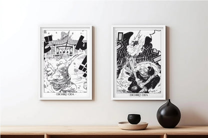 Oda - Roronoa (Set of 2) - Artist Name - White Frame
