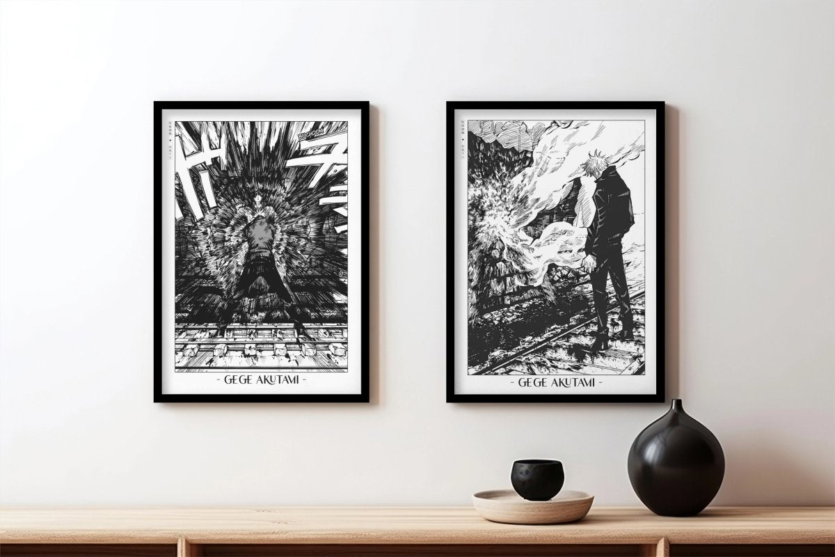 Akutami - Infinity (Set of 2) - Artist Name - Black Frame