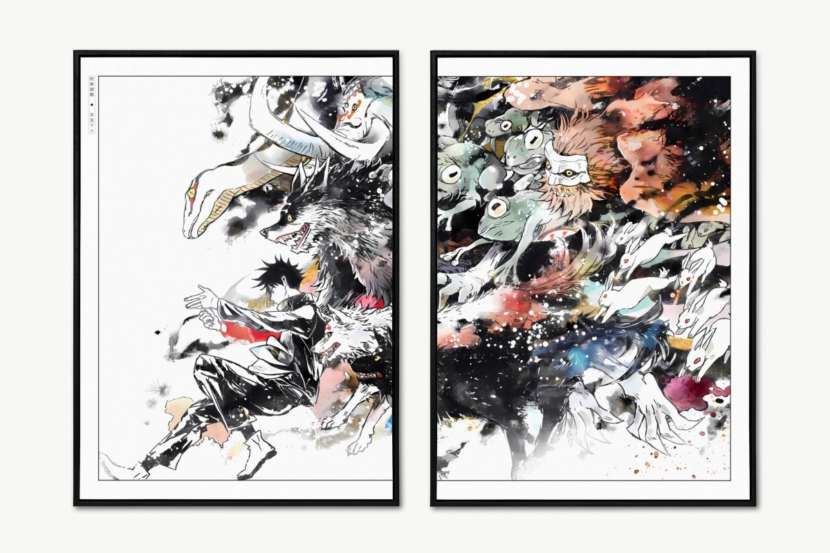 Akutami - Ten Shadows (Split) - Unframed