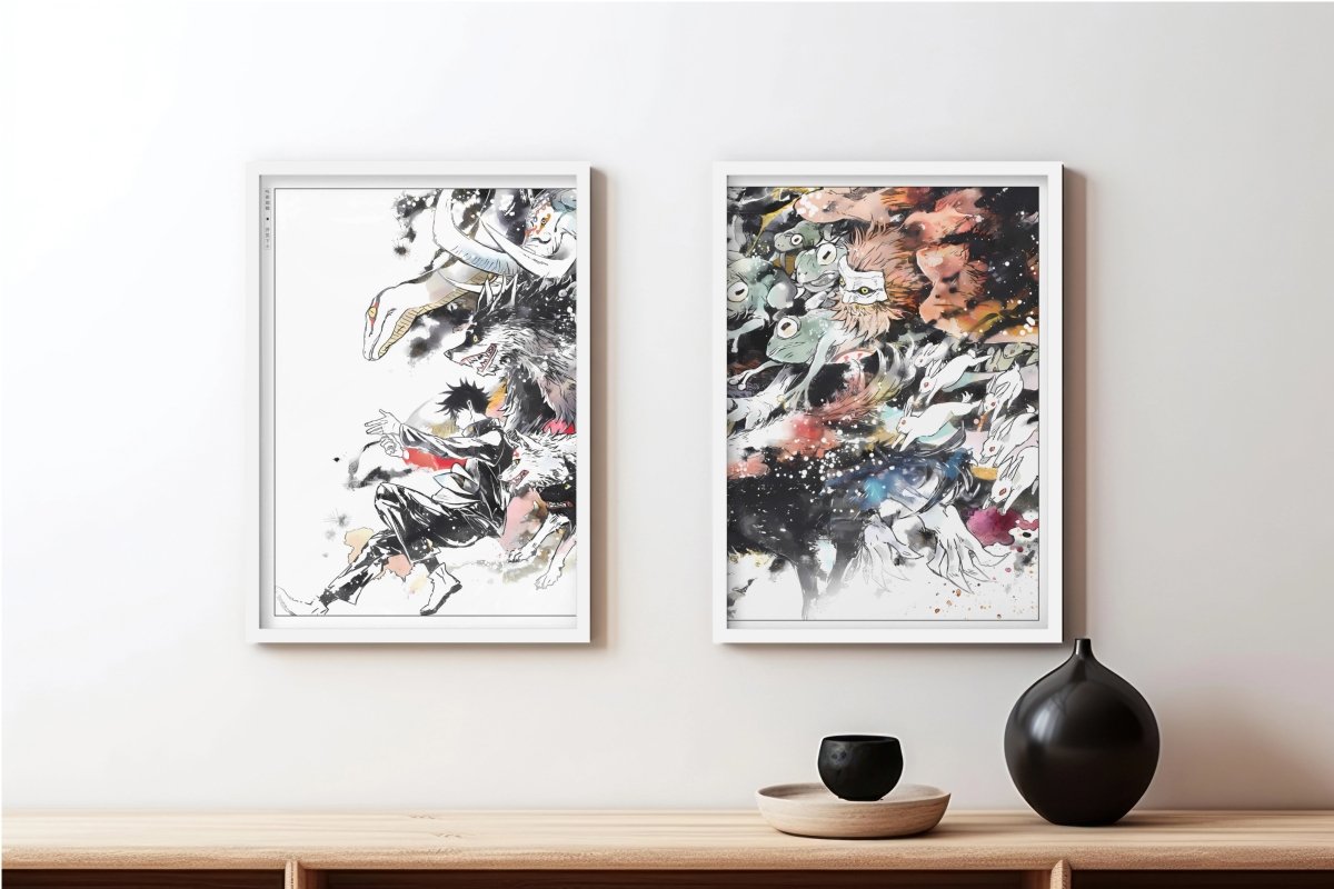 Akutami - Ten Shadows (Split) - White Frame