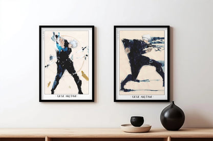 Akutami - Movement (Set of 2) - Artist Name - Black Frame