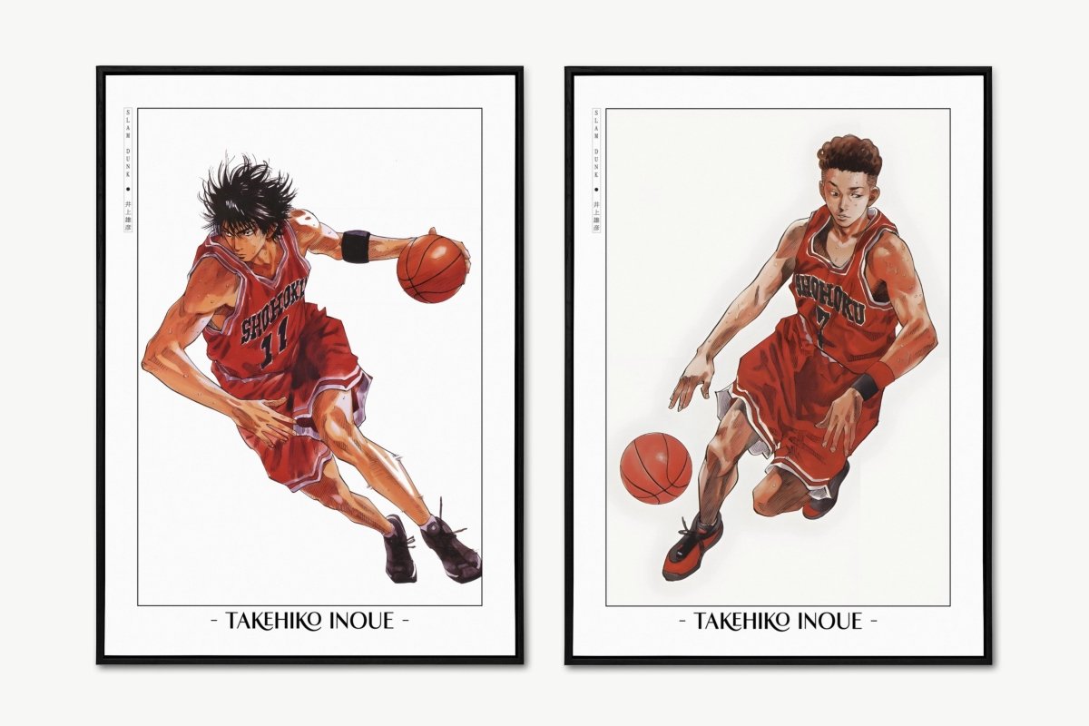 Slam Dunk - Miyagi & Rukawa - Artist Name Unframed