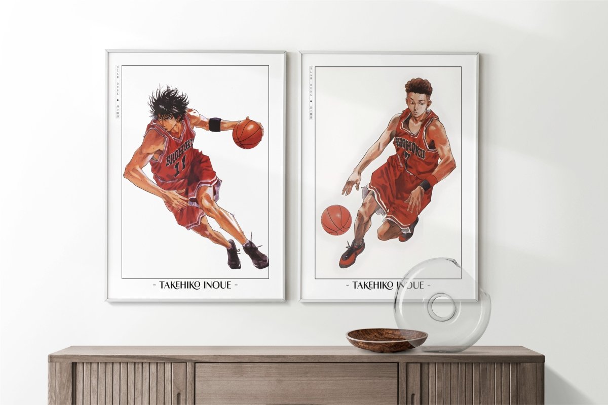 Slam Dunk - Miyagi & Rukawa - Artist Name with Decor