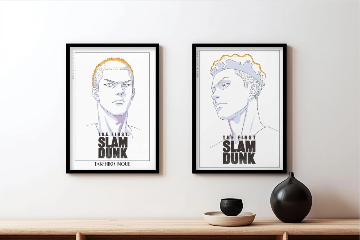 First Slam Dunk - Miyagi & Sakuragi - Artist Name - Black Frame