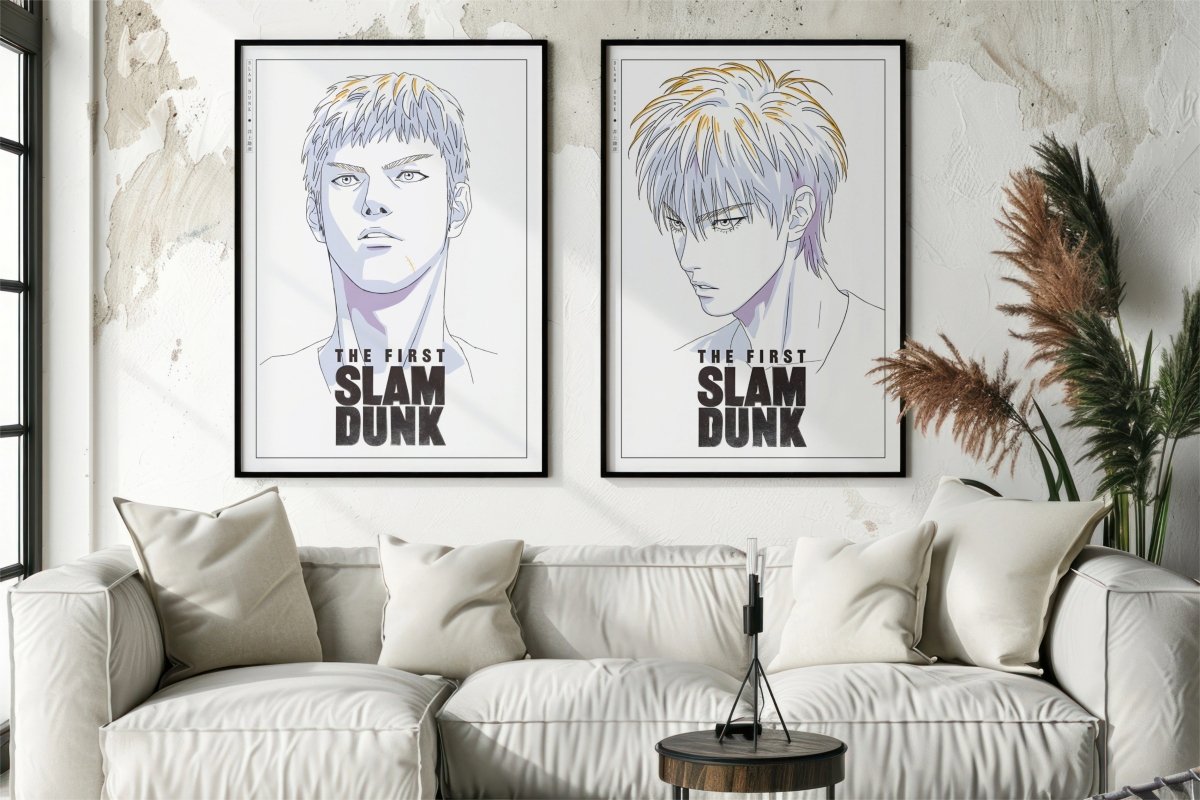 First Slam Dunk - Mitsui & Rukawa - Art Only with Decor