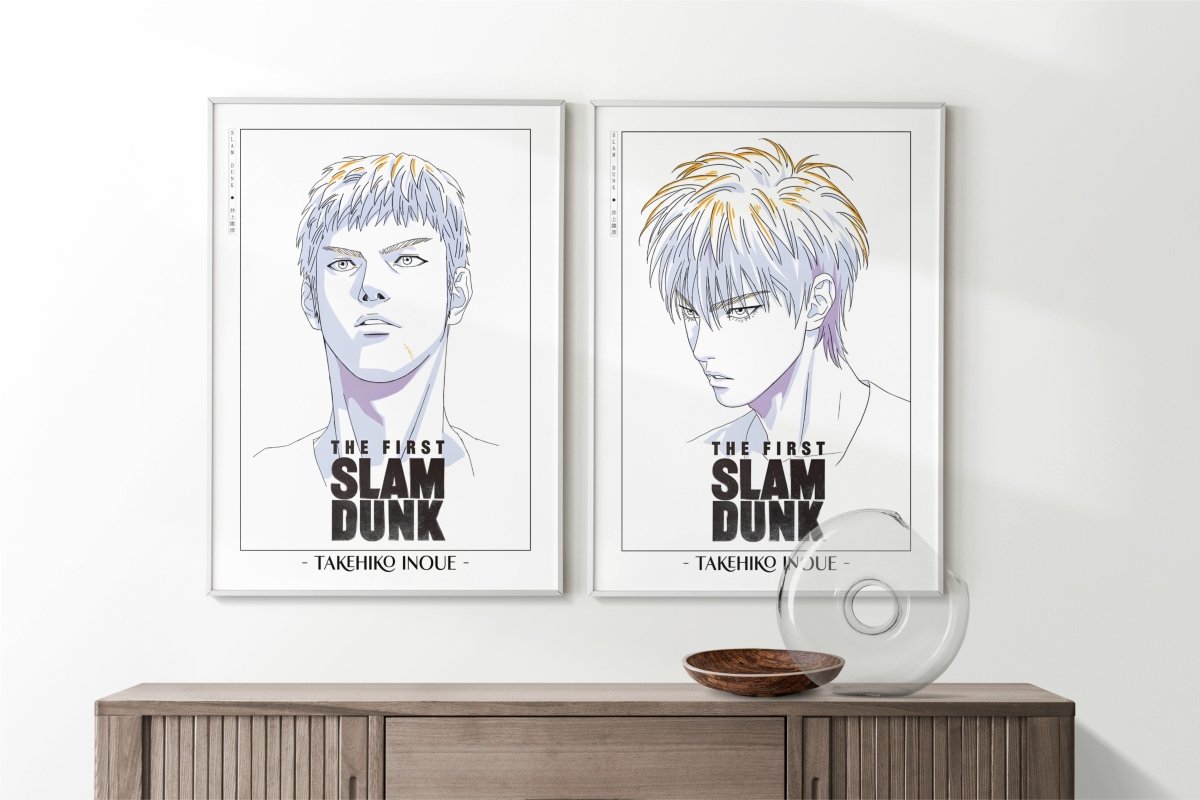 First Slam Dunk - Mitsui & Rukawa - Artist Name with Decor