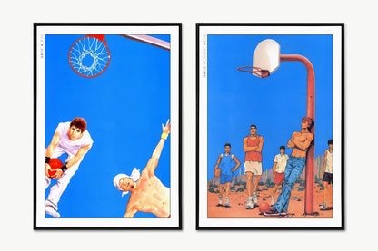 Takehiko Inoue - Blue Hoops - Art Only - Unframed