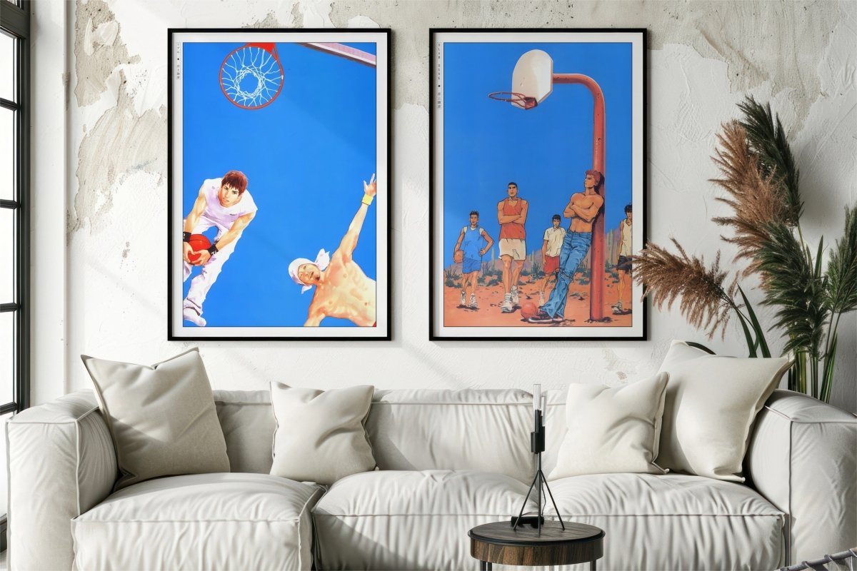 Takehiko Inoue - Blue Hoops - Art Only with Decor