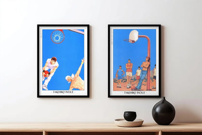 Takehiko Inoue - Blue Hoops - Artist Name - Black Frame