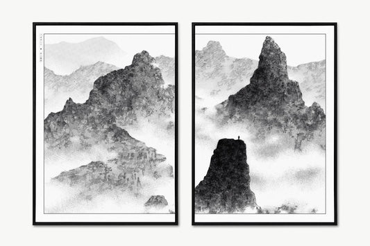 Vagabond - Atop the Mountain (Split) - Unframed