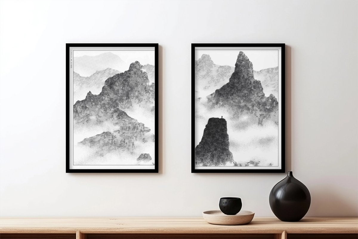 Vagabond - Atop the Mountain (Split) - Black Frame