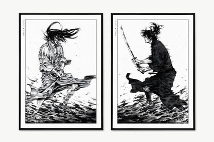 Vagabond - Kojiro & Musashi (Set of 2) - Art Only - Unframed