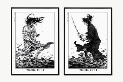 Vagabond - Kojiro & Musashi (Set of 2) - Artist Name Unframed