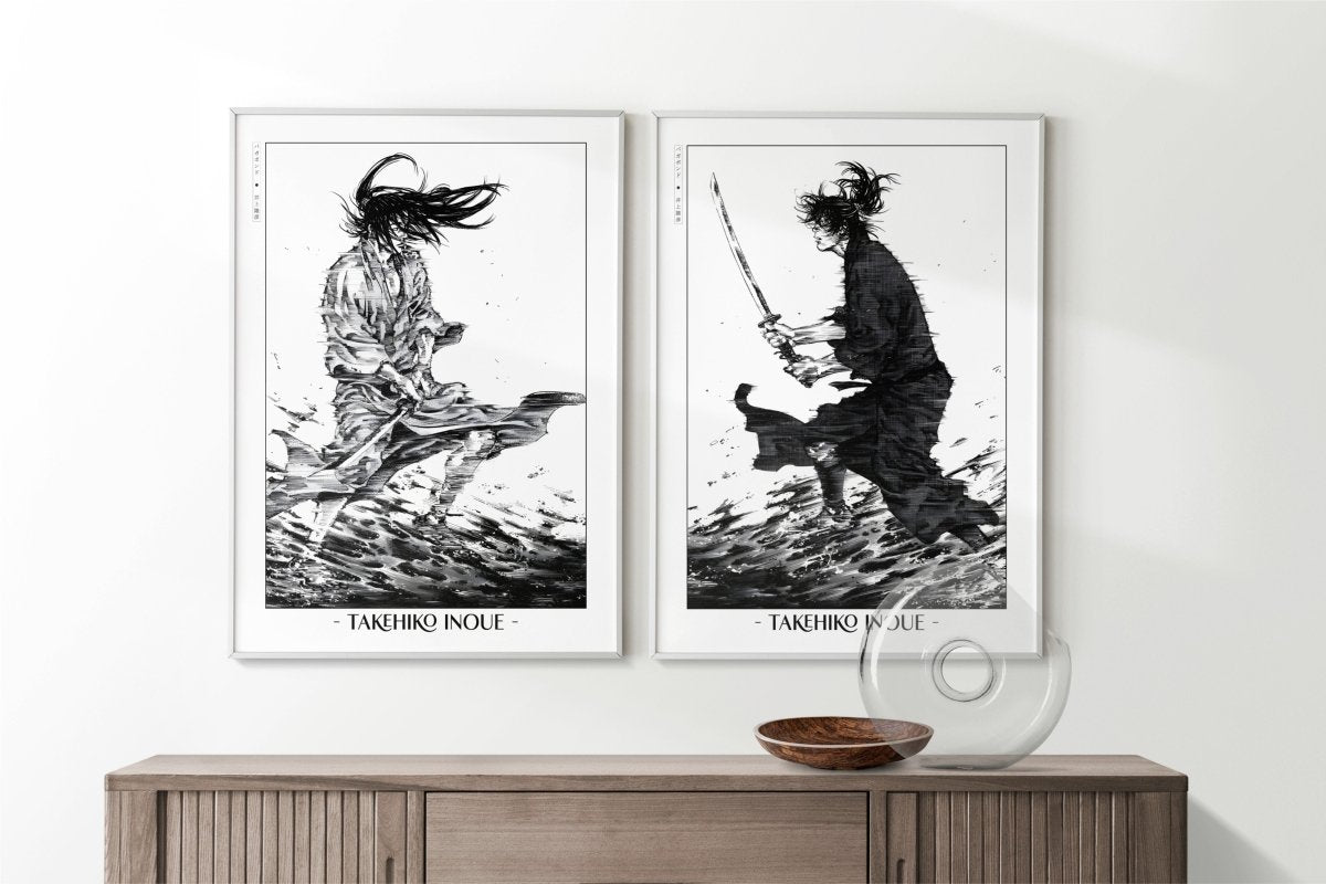 Vagabond - Kojiro & Musashi (Set of 2) - Artist Name with Decor