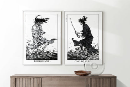Vagabond - Kojiro & Musashi (Set of 2) - Artist Name with Decor