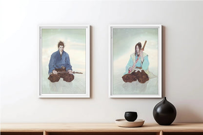 Vagabond - Rival Blades (Set of 2) - Art Only - White Frame