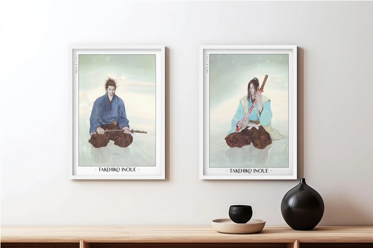 Vagabond - Rival Blades (Set of 2) - Artist Name - White Frame