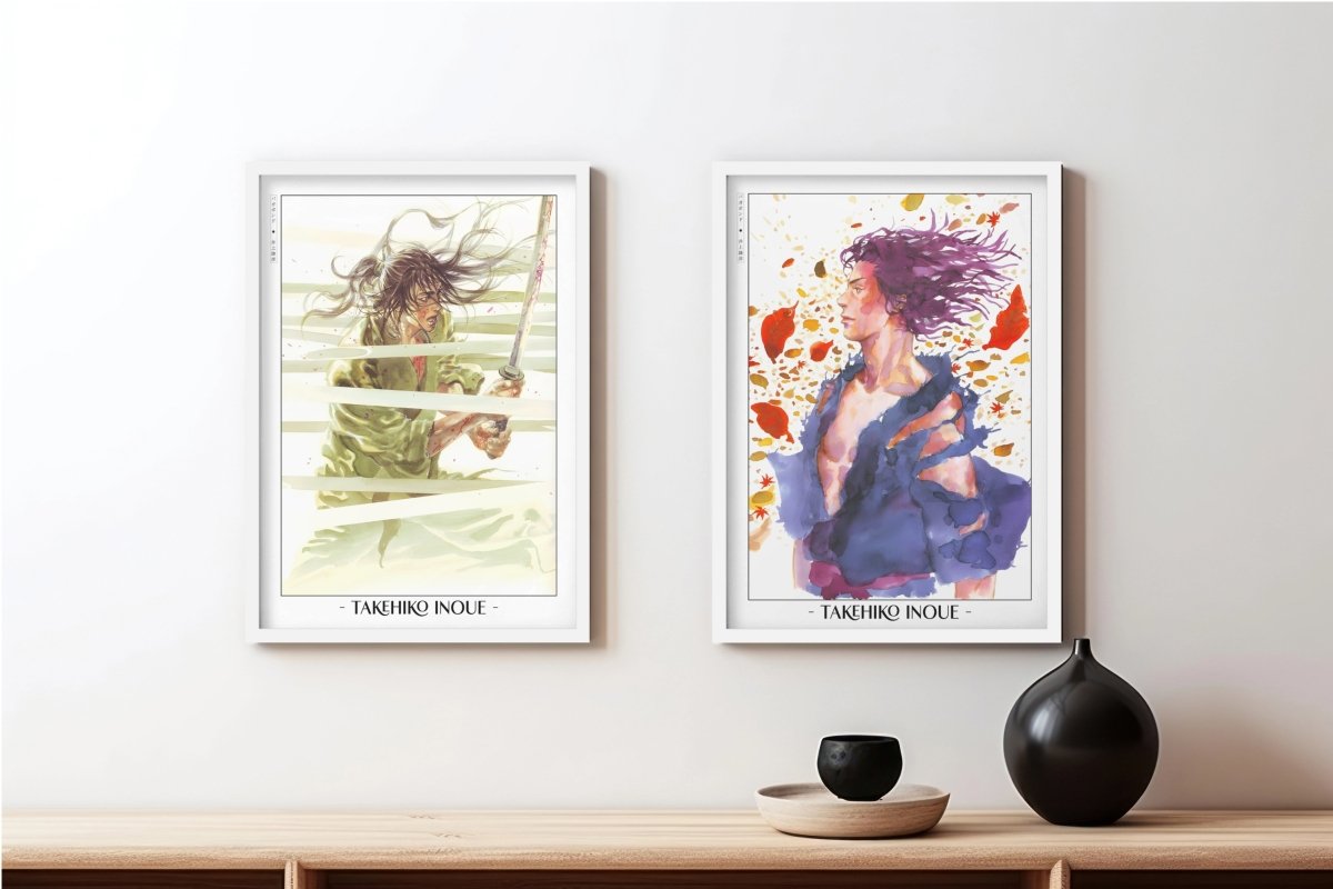 Vagabond - Autumn & Spring (Set of 2) - Artist Name - White Frame