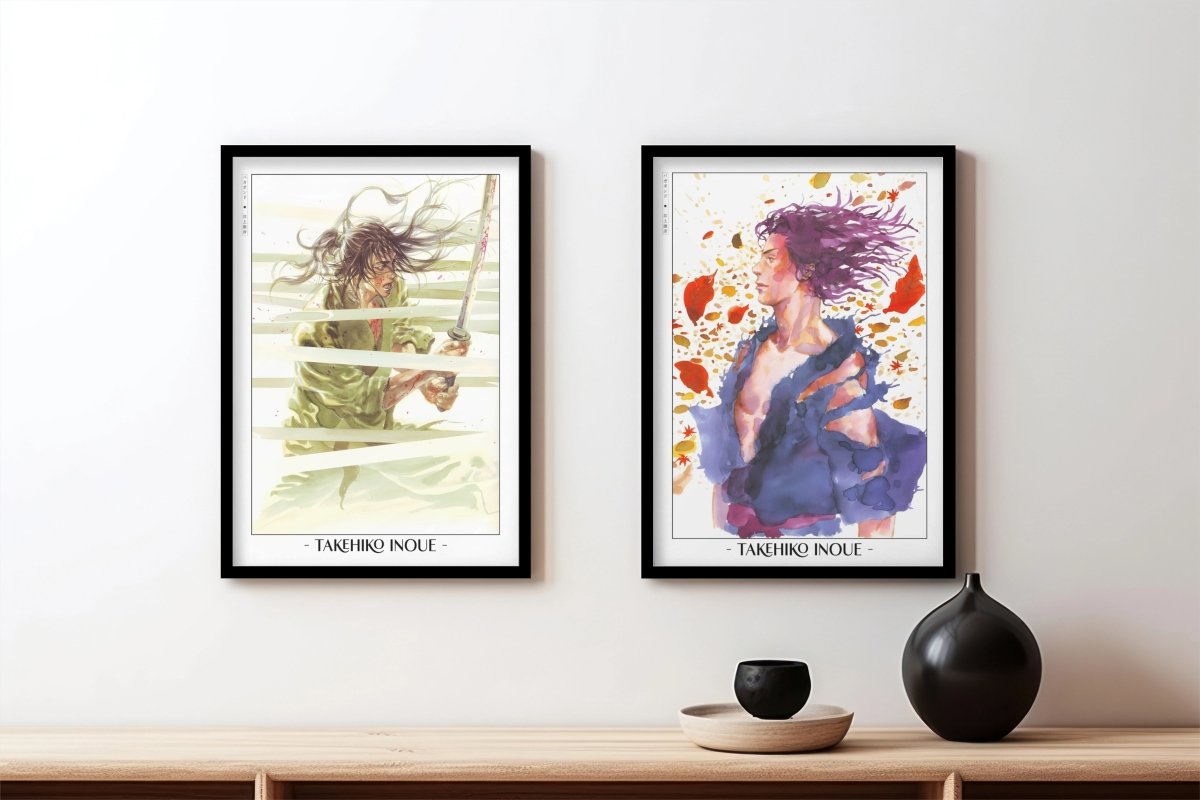 Vagabond - Autumn & Spring (Set of 2) - Artist Name - Black Frame