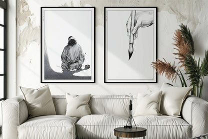 Vagabond - Way of the Pen (Set of 2) - Art Only with Decor