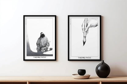 Vagabond - Way of the Pen (Set of 2) - Artist Name - Black Frame