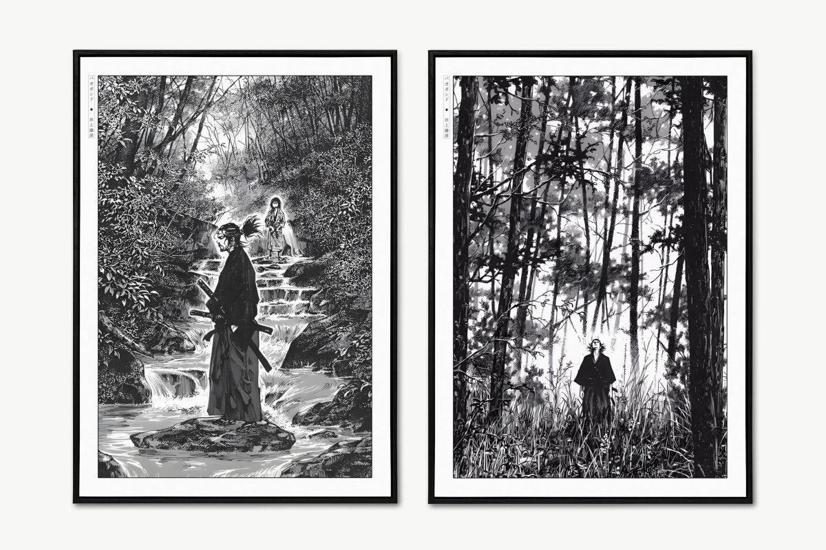 Vagabond - Musashi in Nature (Set of 2) - Art Only - Unframed