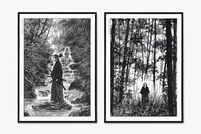Vagabond - Musashi in Nature (Set of 2) - Art Only - Unframed