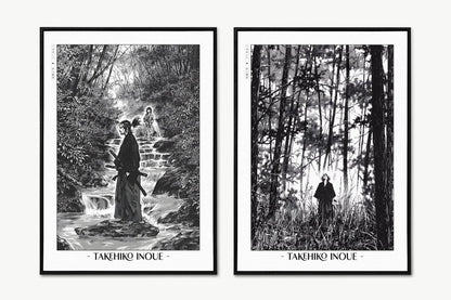 Vagabond - Musashi in Nature (Set of 2) - Artist Name Unframed
