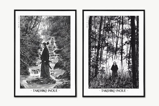 Vagabond - Musashi in Nature (Set of 2) - Artist Name Unframed