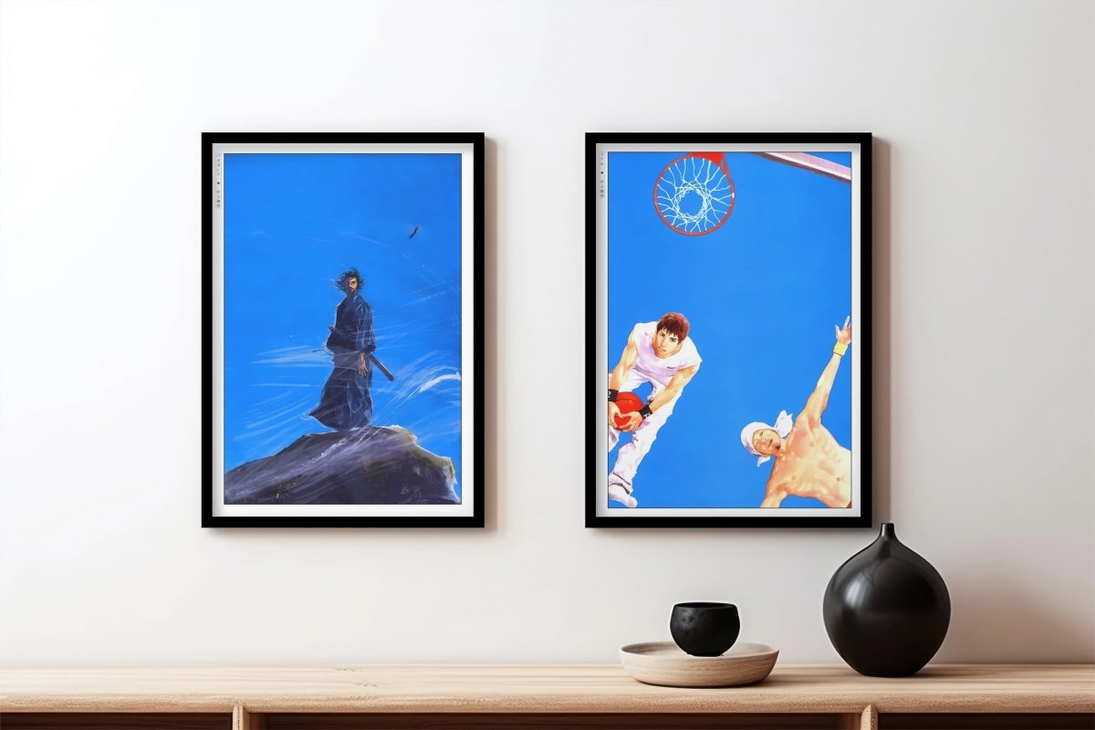 Takehiko Inoue - Deep Blue - Art Only - Black Frame